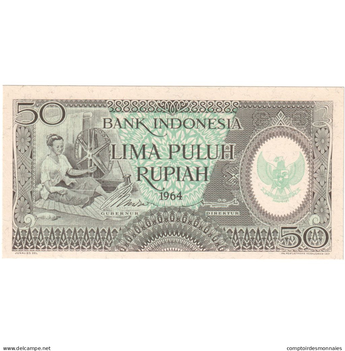 Billet, Indonésie, 50 Rupiah, 1964, NEUF - Indonesien