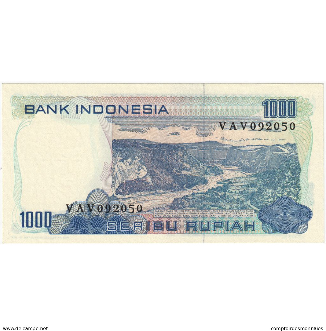 Indonésie, 1000 Rupiah, Undated (1980), KM:119, NEUF - Indonesië