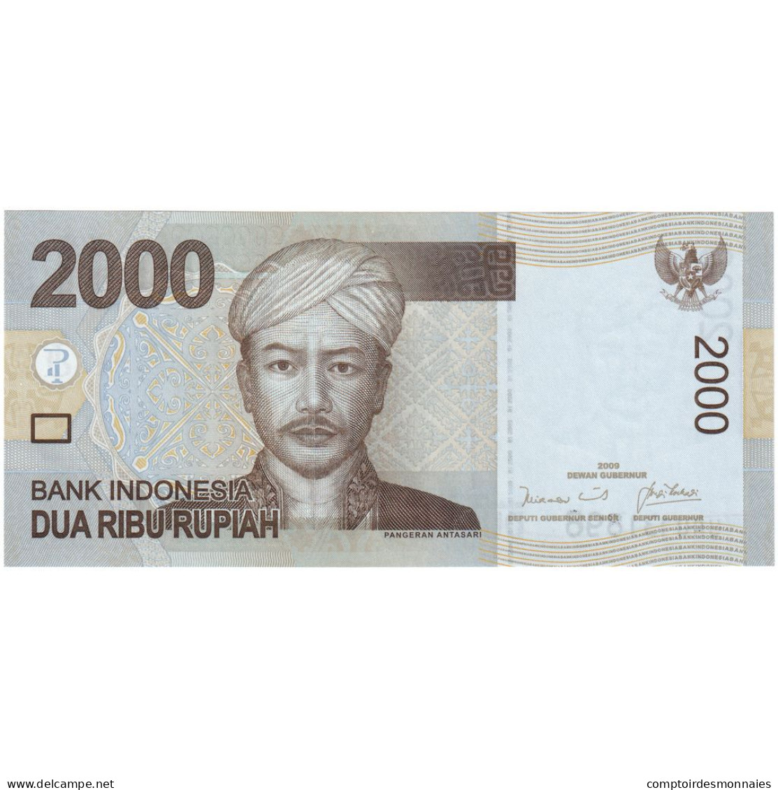 Indonésie, 2000 Rupiah, 2009, KM:148a, NEUF - Indonesië