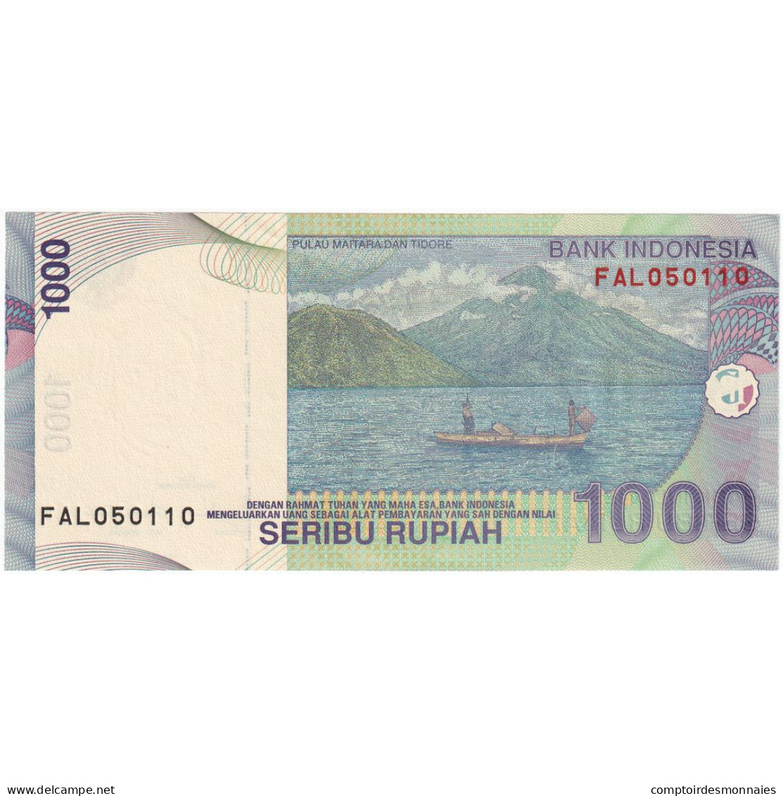 Indonésie, 1000 Rupiah, 2009, KM:141f, NEUF - Indonesia