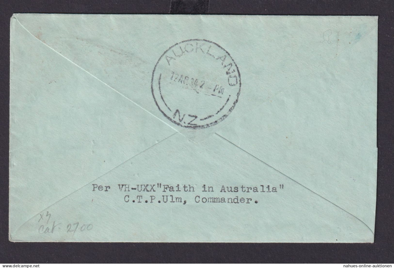 Flugpost Airmail Australien Brief Sydney SECTION GPO East Orange New Jersey - Collections