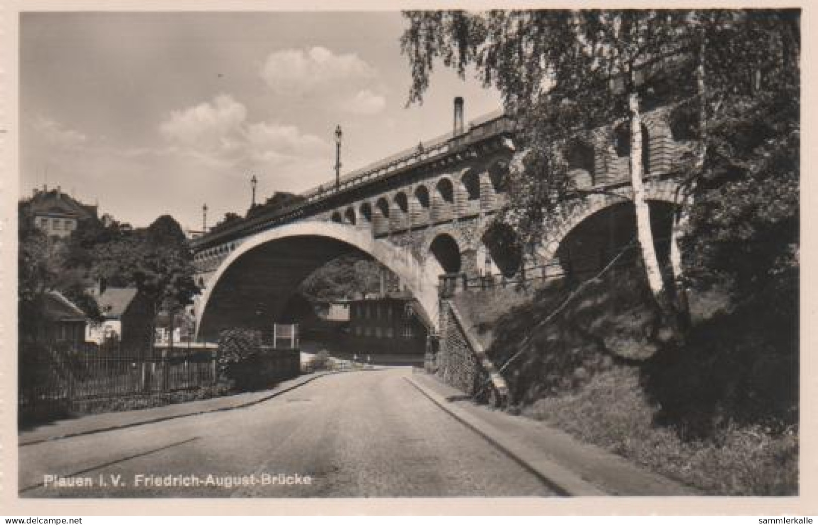 5995 - Plauen, Friedrich-August-Brücke - Ca. 1955 - Plauen