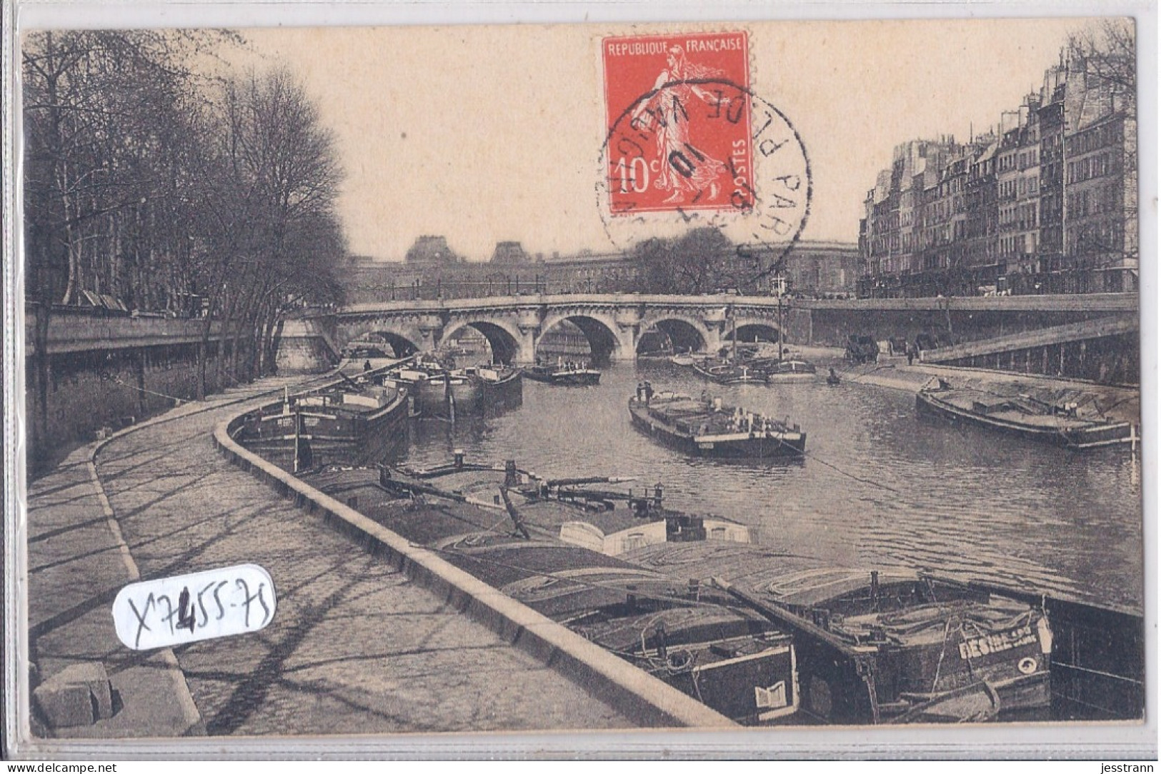 PARIS- LA SEINE- LES PENICHES- SANS LEGENDE - La Seine Et Ses Bords