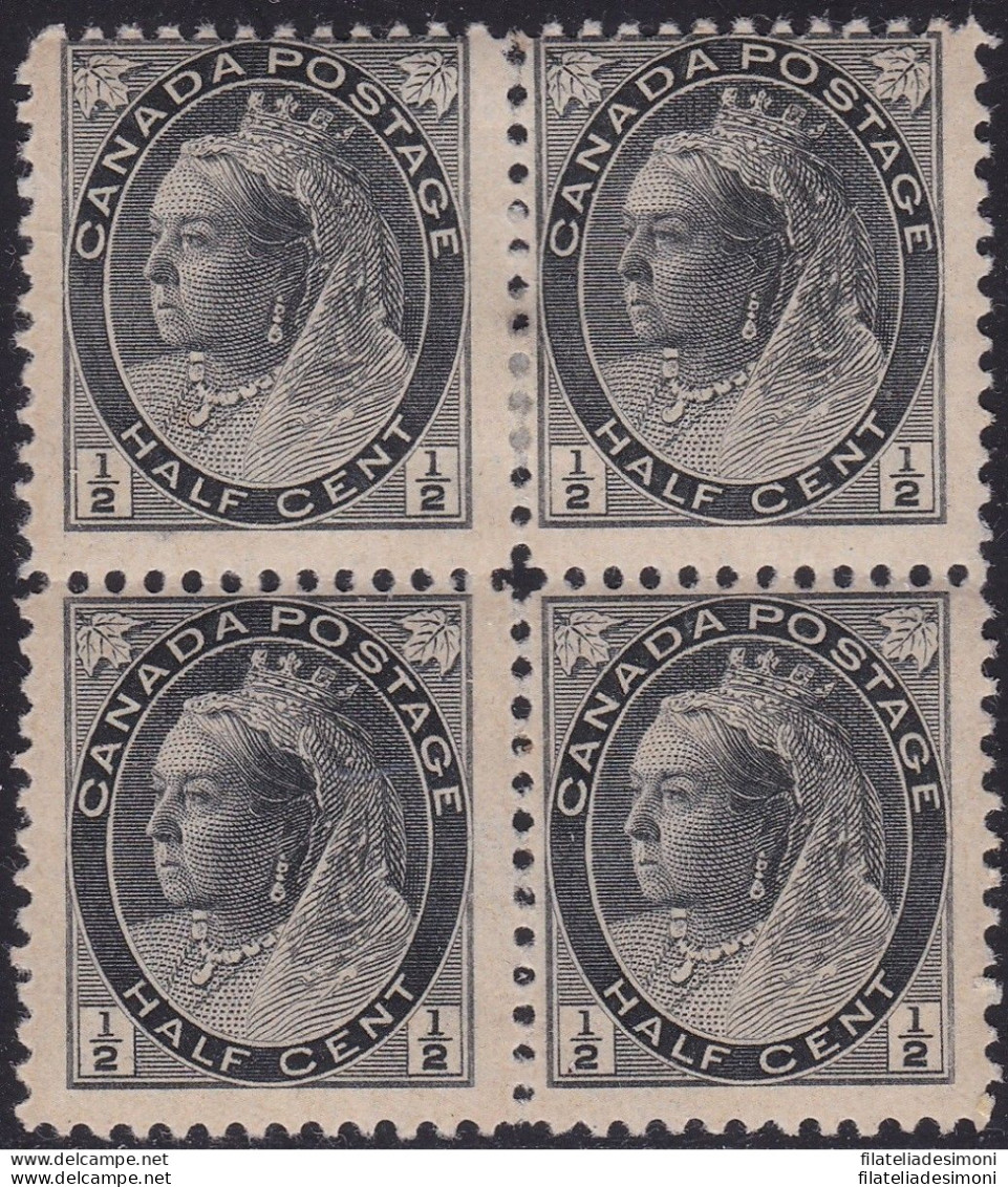 1898 CANADA, SG 150  Block Of 4  MNH/MLH - Autres & Non Classés