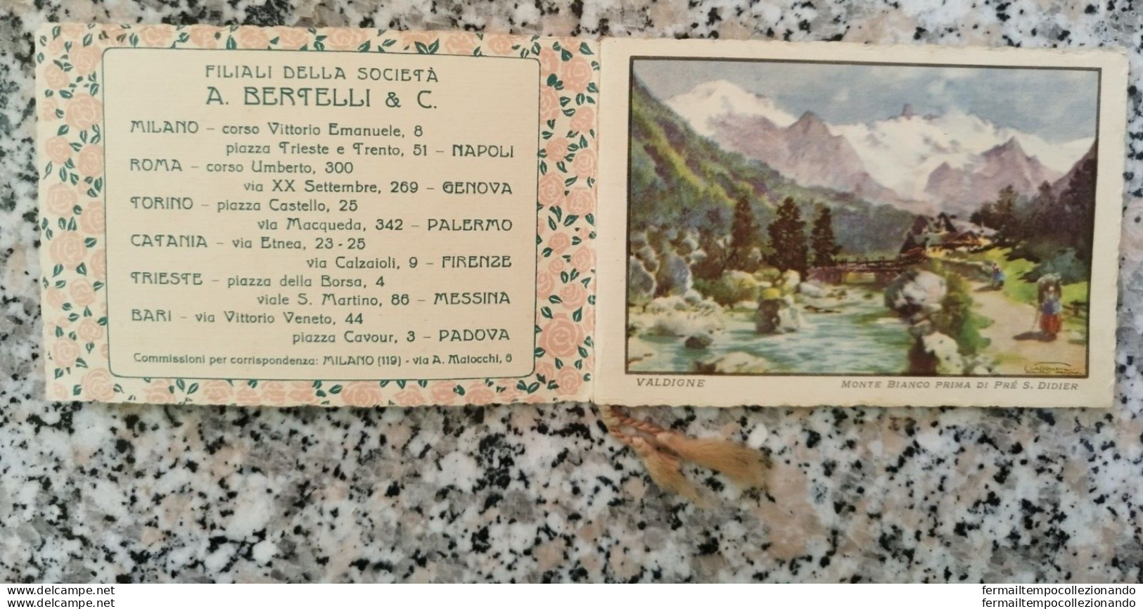 Bs107 Calendarietto Da Barbiere Almanacco Val Di Gressoney 1928 - Autres & Non Classés