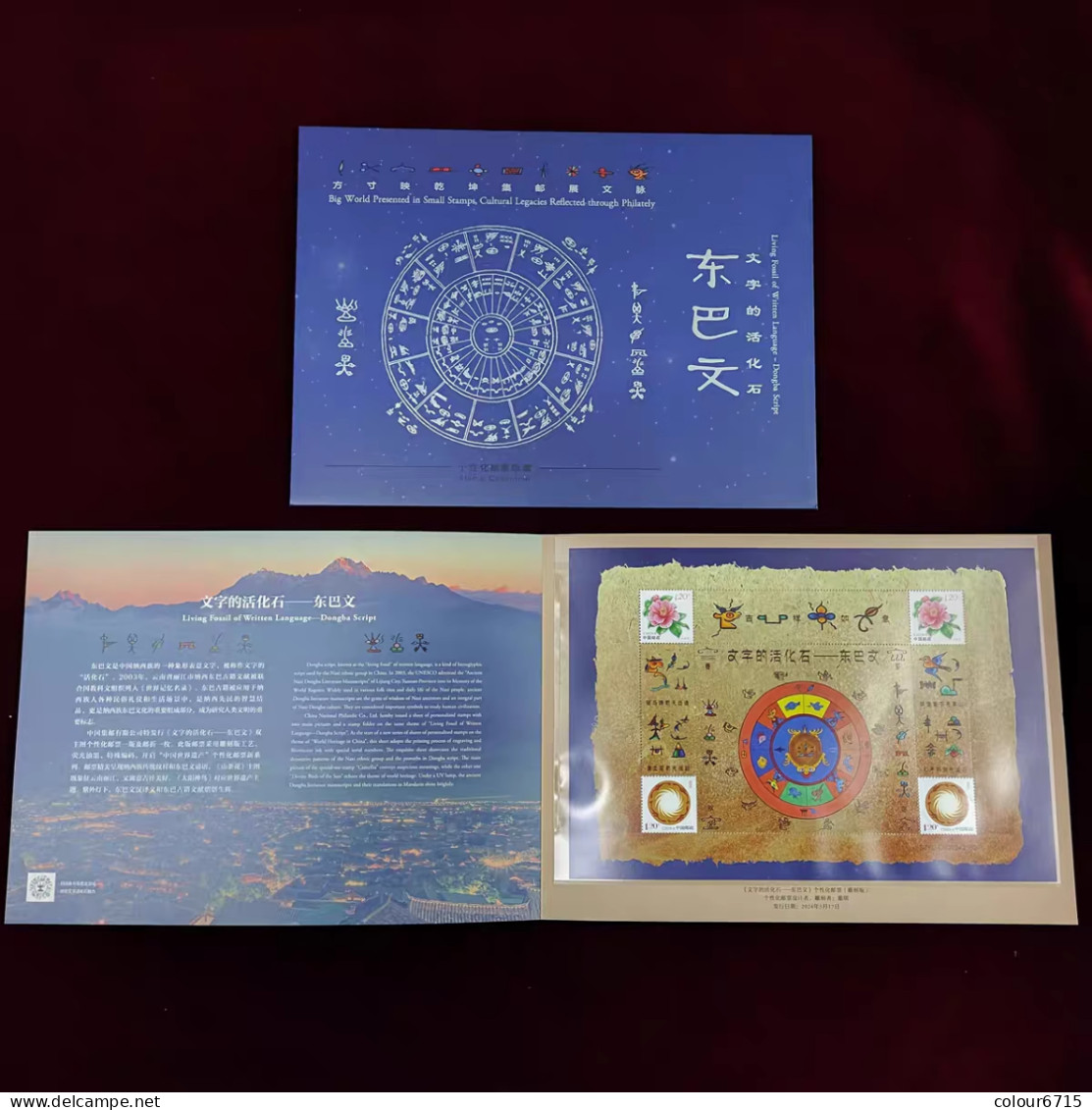 China 2024/SJYC-DB Memory Heritage Of The World — Living Fossil Of Written Language ：Dongba Script Personalized Stamps - Covers