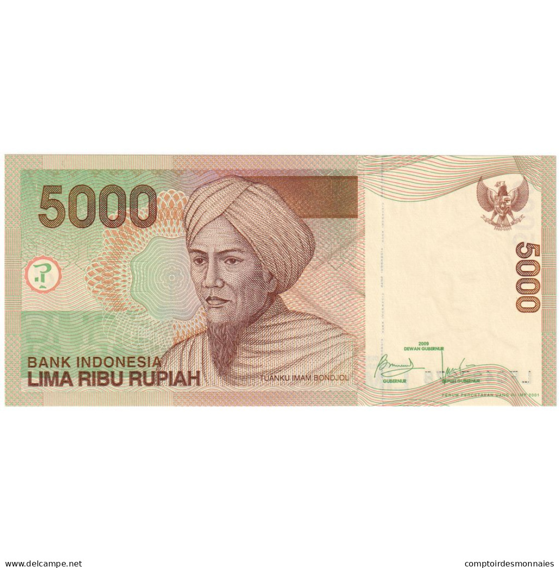 Indonésie, 5000 Rupiah, 2009, KM:142i, NEUF - Indonesien