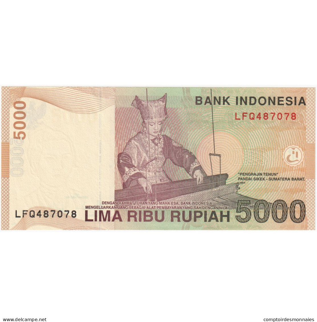 Indonésie, 5000 Rupiah, 2009, KM:142i, NEUF - Indonesië