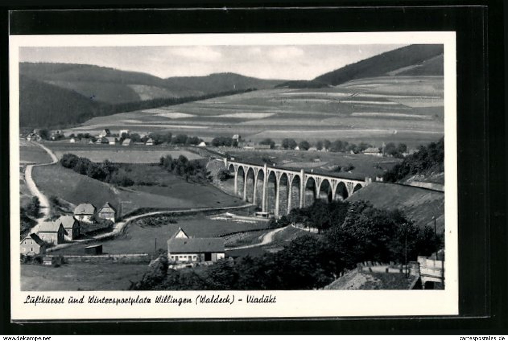 AK Willingen /Waldeck, Ortsansicht Mit Viadukt  - Waldeck