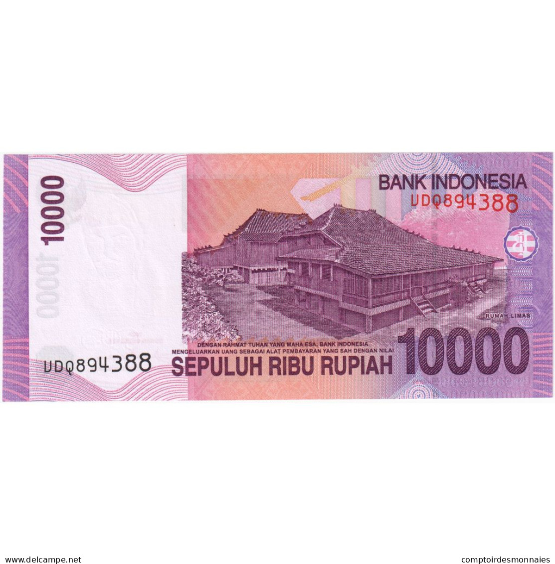 Indonésie, 10,000 Rupiah, 2009, KM:150a, NEUF - Indonésie
