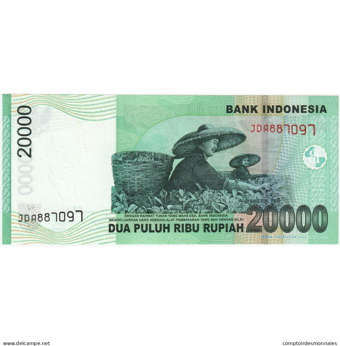 Indonésie, 20,000 Rupiah, 2009, KM:144a, NEUF - Indonesia