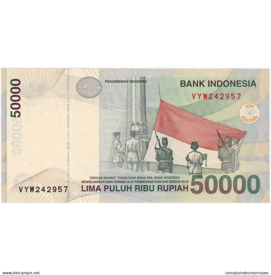 Indonésie, 50,000 Rupiah, 1999, KM:139a, NEUF - Indonesia