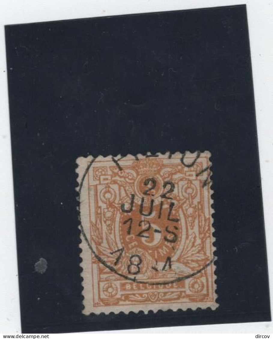 Belgie Nr 28 Piéton - 1869-1888 Lion Couché (Liegender Löwe)