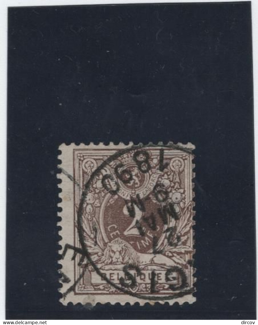 Belgie Nr 44 Engis - 1869-1888 Leone Coricato