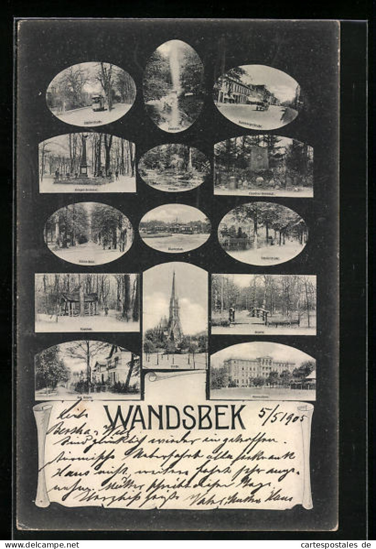 AK Wandsbek, Schillerstrasse, Bären-Allee, Hamburgerstrasse  - Wandsbek