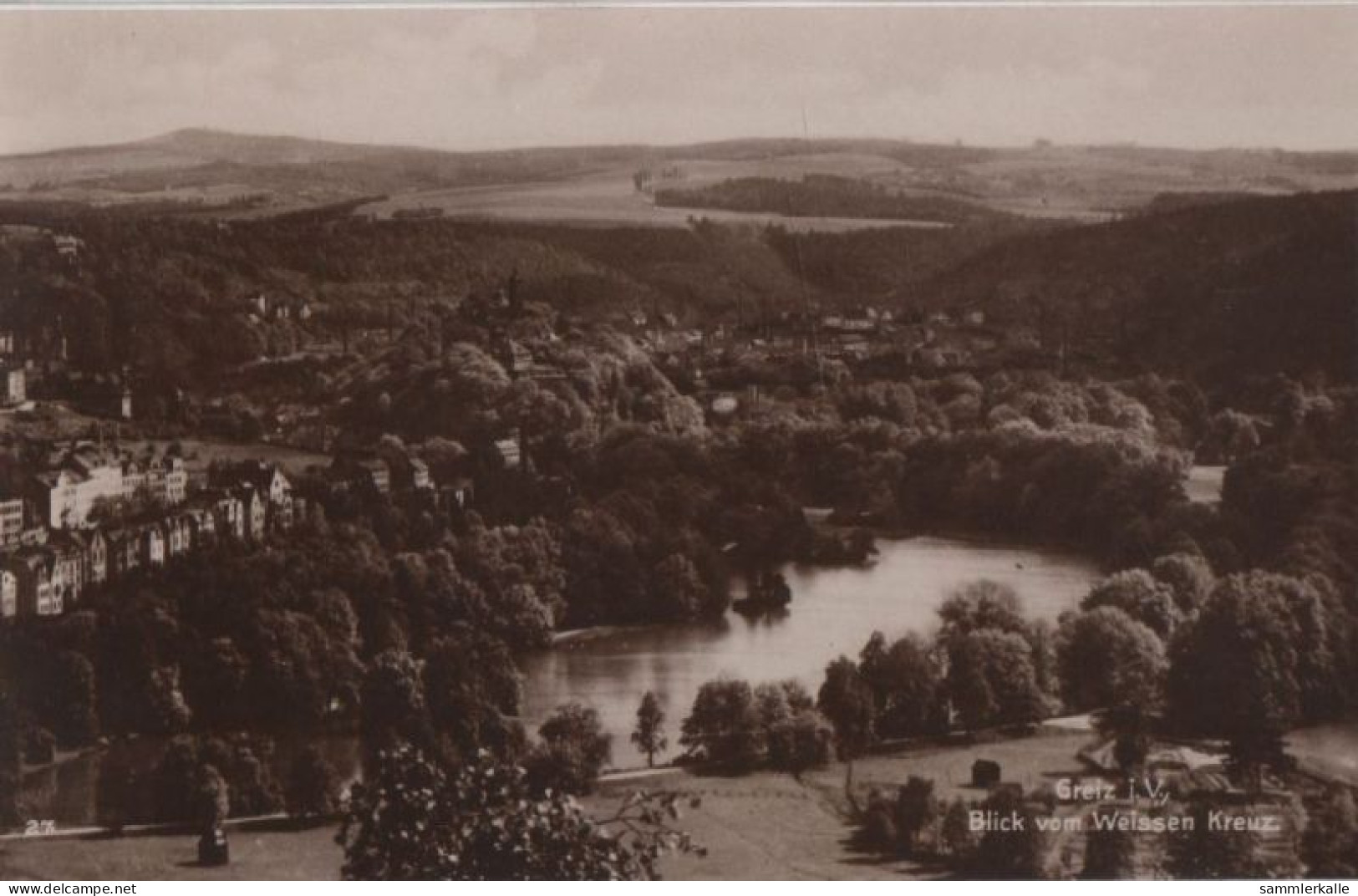 61721 - Greiz - Blick Vom Weissen Kreuz - Ca. 1935 - Greiz