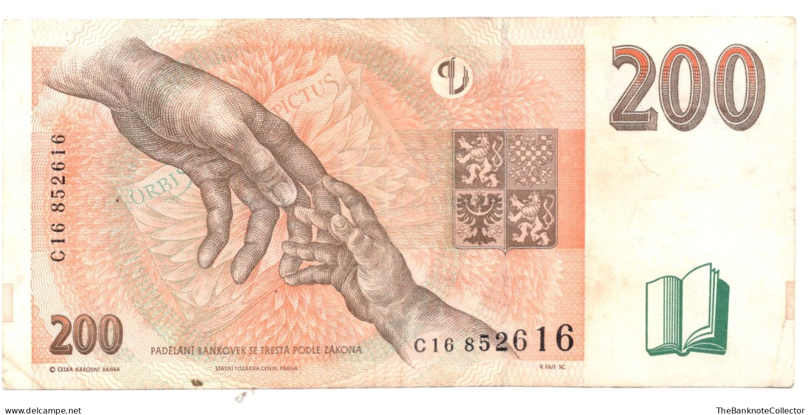 Czech Republic 200 Korun 1997 P-19 VF - Tsjechië