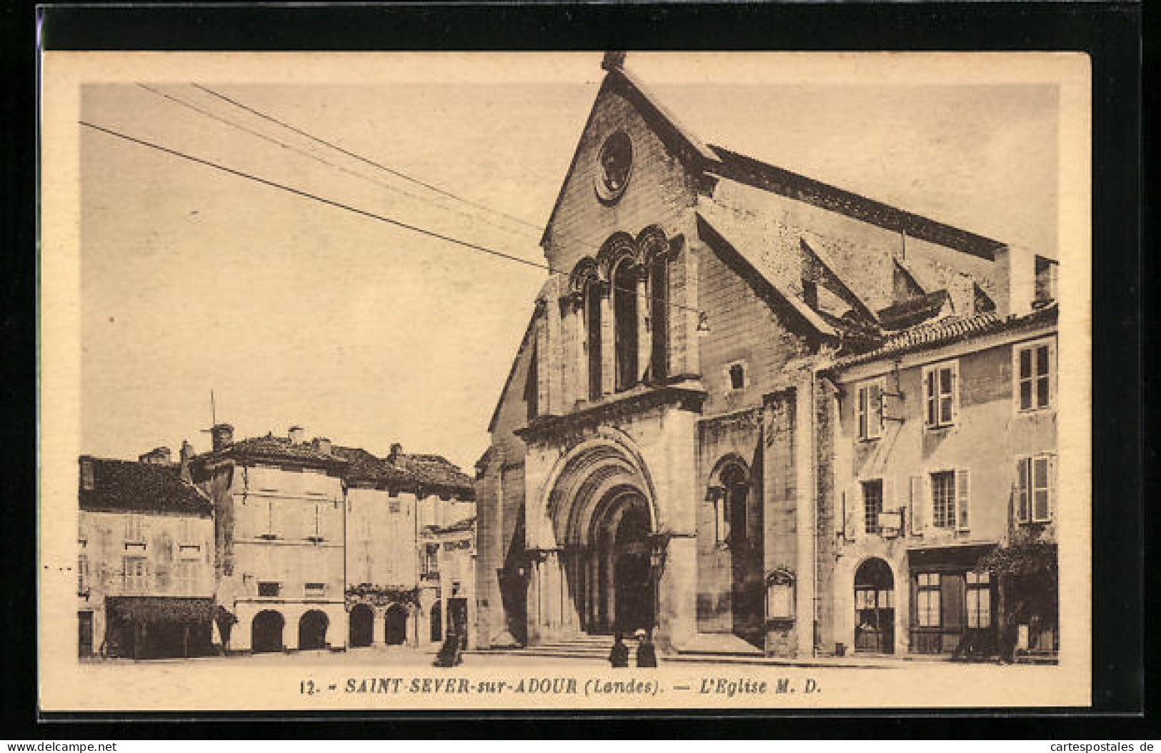 CPA Saint-Sever-sur-Adour, L`Eglise  - Saint Sever