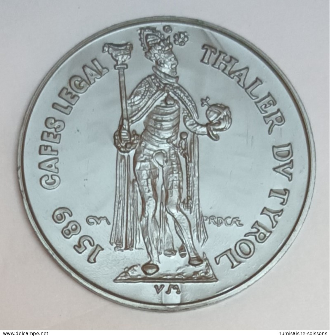 Jeton Publicitaire - CAFES LEGAL - REPRODUCTION - THALER DE TYROL DE 1589 - PLASTIQUE - SPL - Other & Unclassified