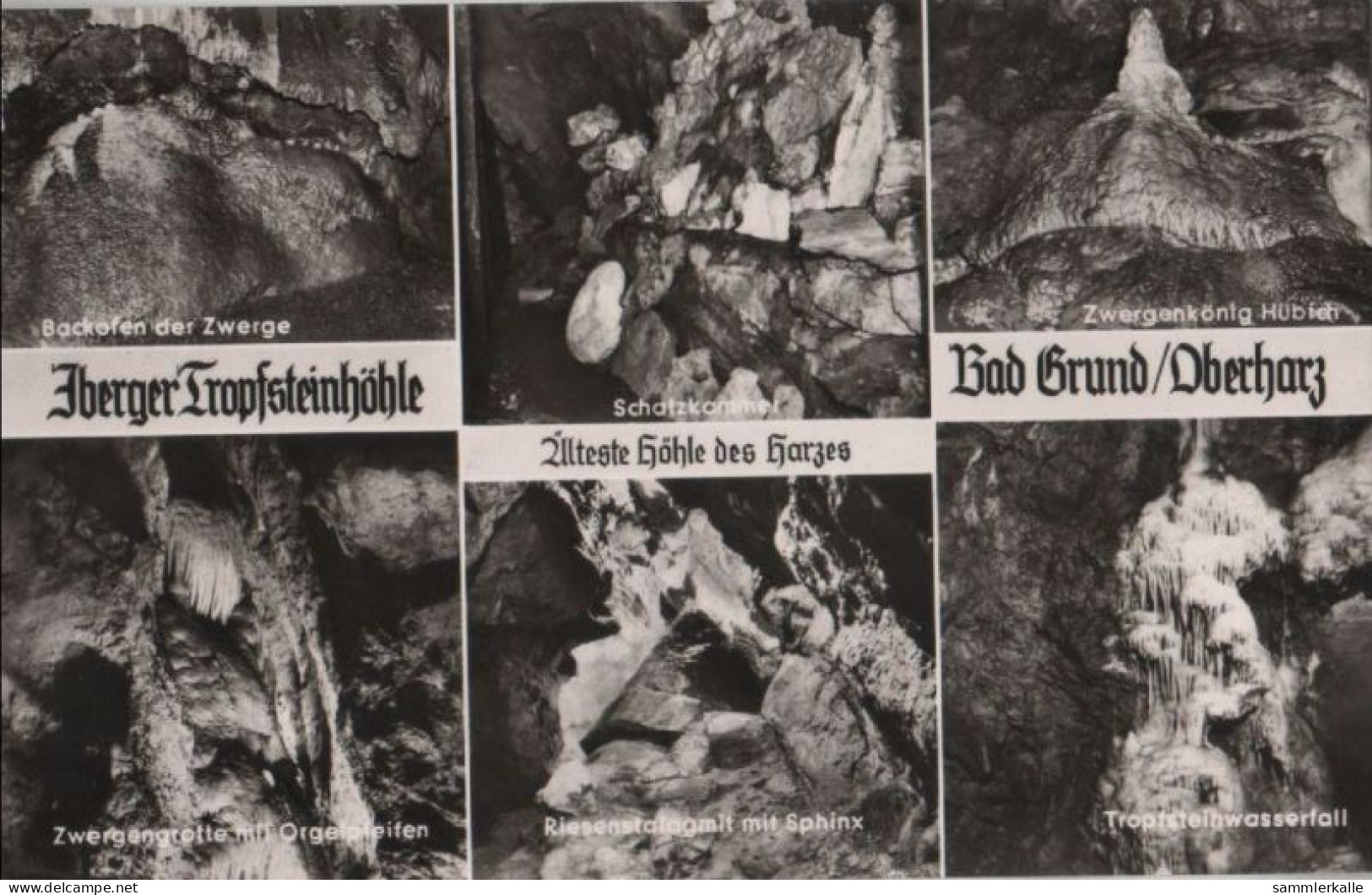 58475 - Bad Grund - Iberger Tropfsteinhöhle, U.a. Riesenstalagmit - Ca. 1955 - Bad Grund