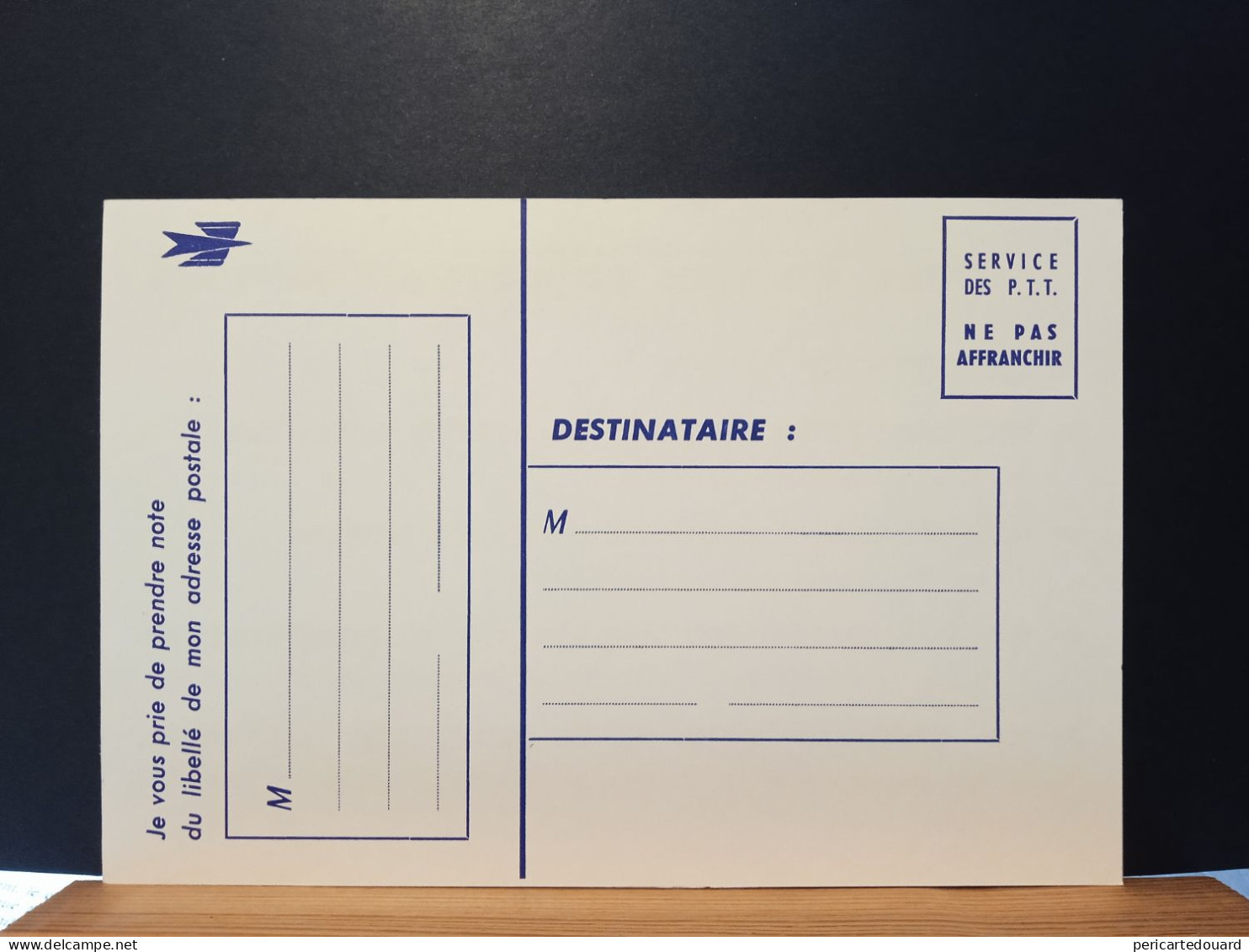 Code Postal, Franchise Postale Sur Carte Couleur Viollette, Neuve. - Briefe U. Dokumente