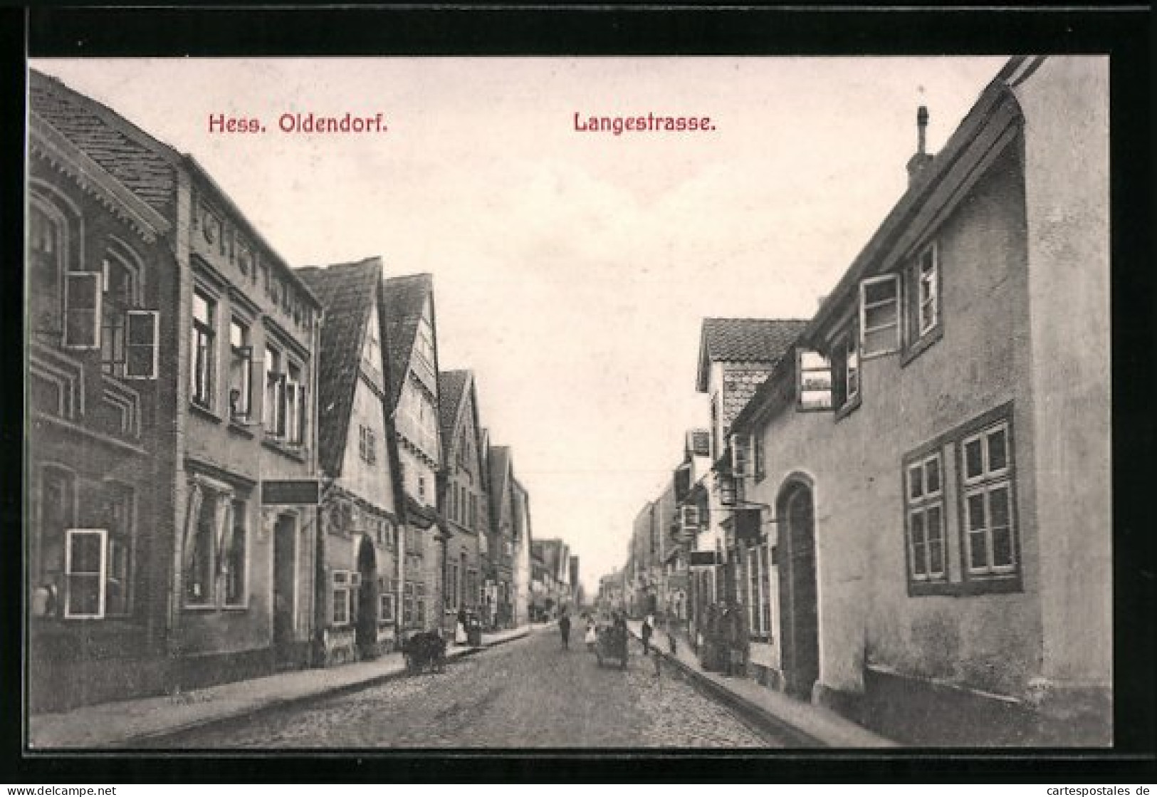 AK Hessisch Oldendorf, Alte Häuser In Der Langestrasse  - Hessisch-Oldendorf