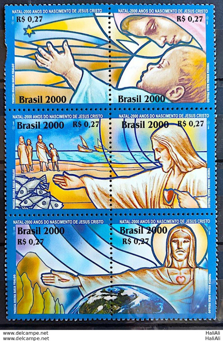 C 2347 Brazil Stamp Christmas Jesus Christ Fish Boat Star Map 2000 - Ungebraucht