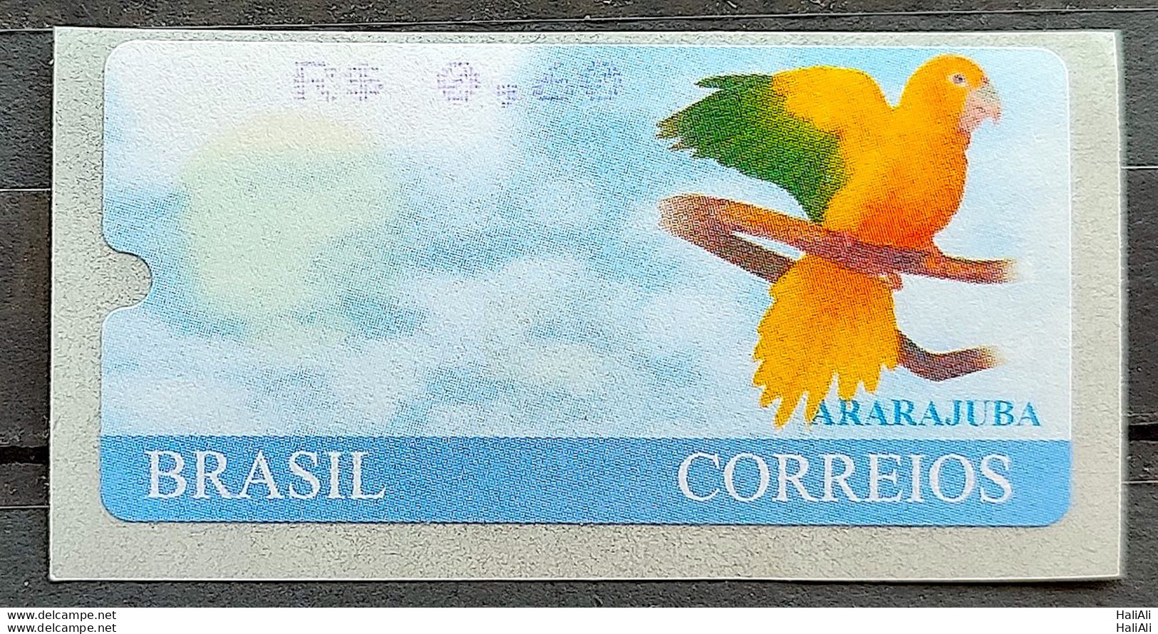 SE 20 Brazil Stamp Label Ararajuba Automato 2000 Macaw - Ungebraucht