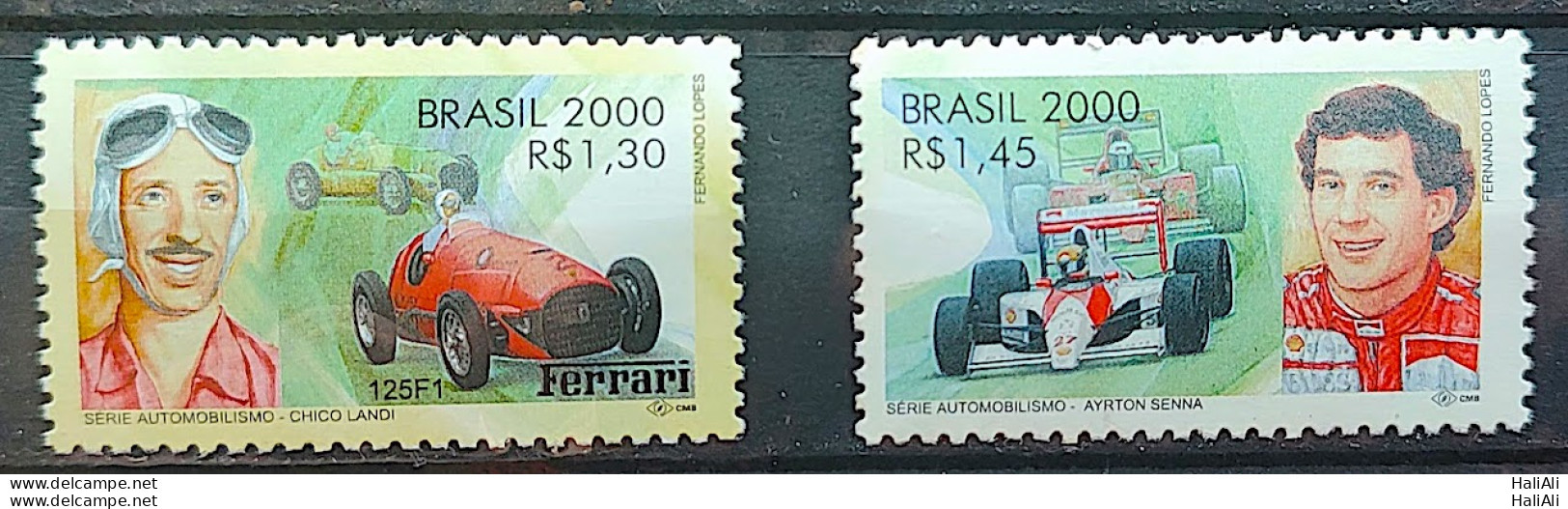 C 2345 Brazil Stamp Chico Landi Ayrton Senna Formula 1 Car 2000 - Ungebraucht