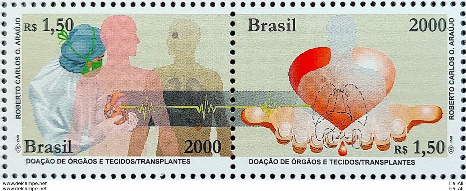 C 2341 Brazil Stamp Donation Of Organ And Tissues Science Health 2000 - Unused Stamps