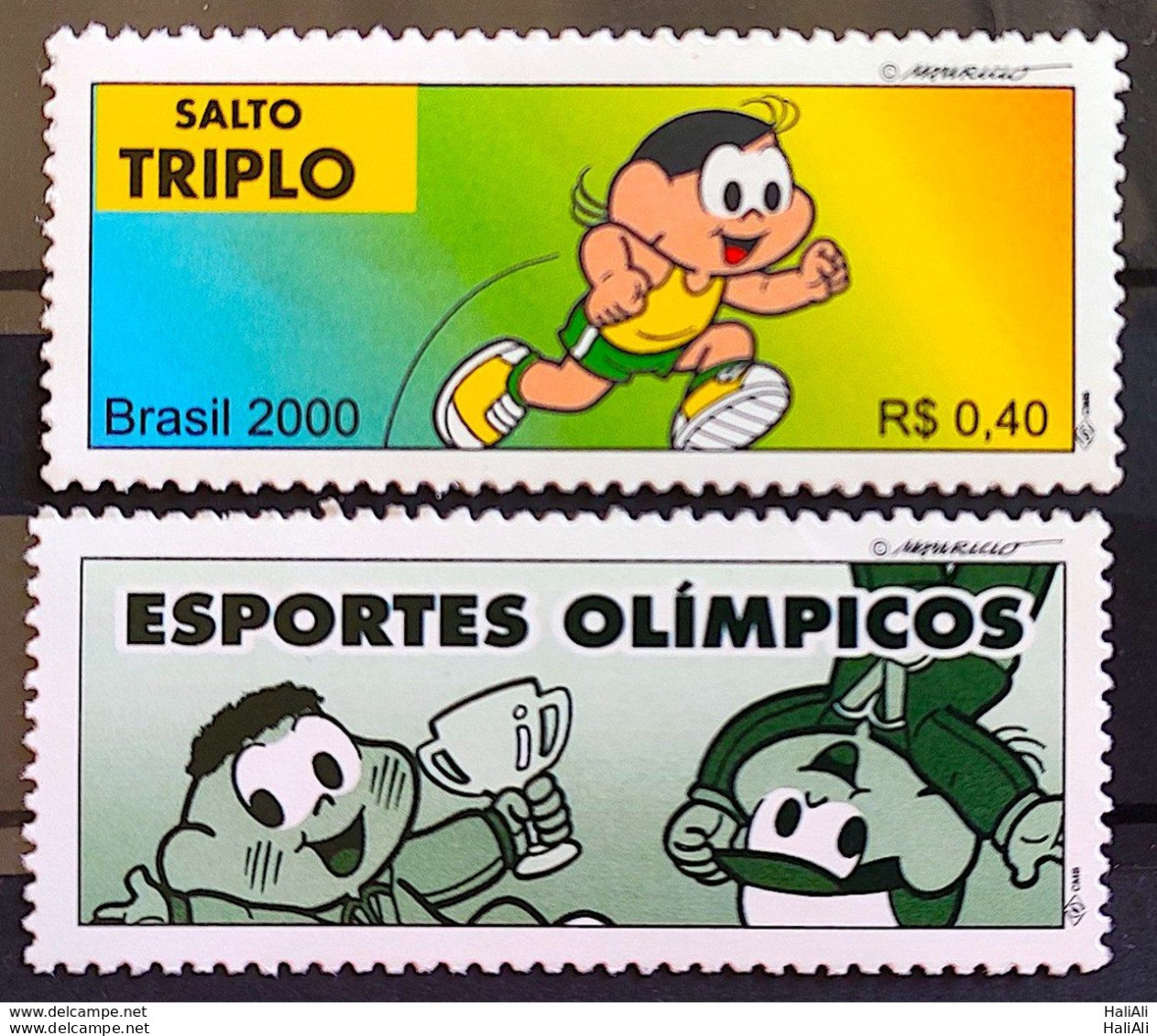 C 2338 Brazil Stamp Olympics Triple Jump Turma Da Mnica Magali Plus Free Vignette 2000 - Unused Stamps