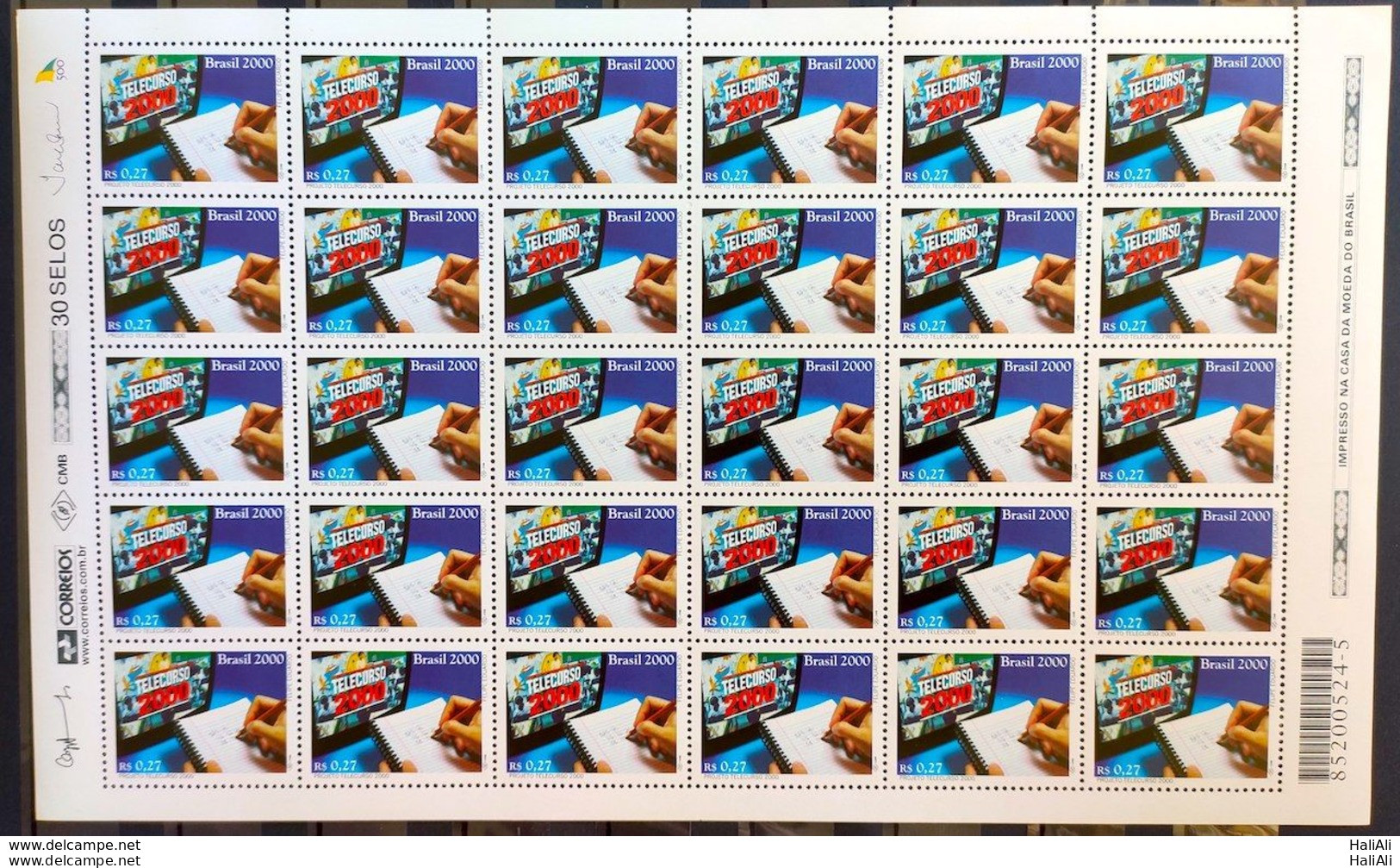 C 2298 Brazil Stamp Telecurso 2000 Education Distance Learning 2000 Sheet - Ungebraucht