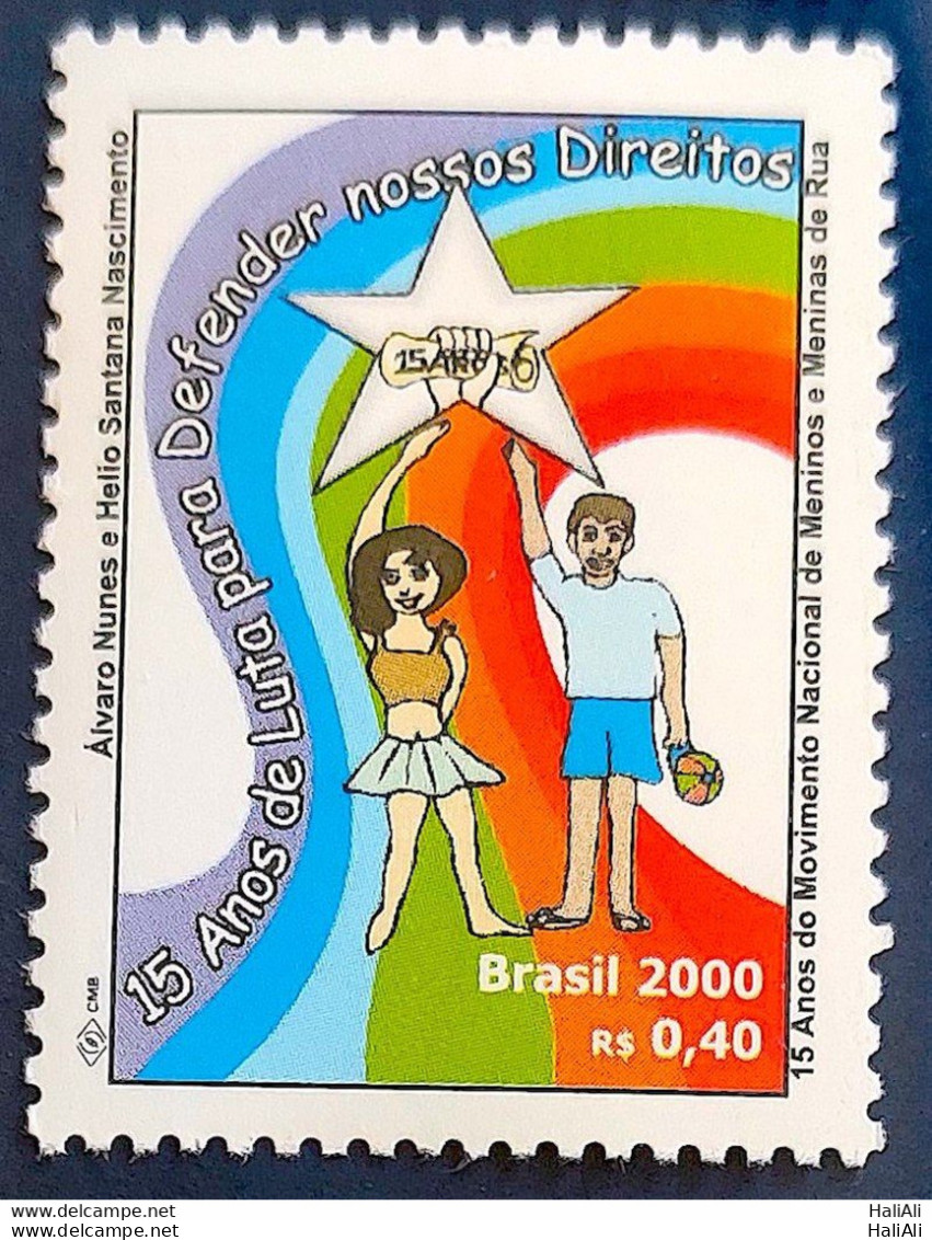 C 2296 Brazil Stamp National Movement Of Street Boys And Girls 2000 - Ongebruikt