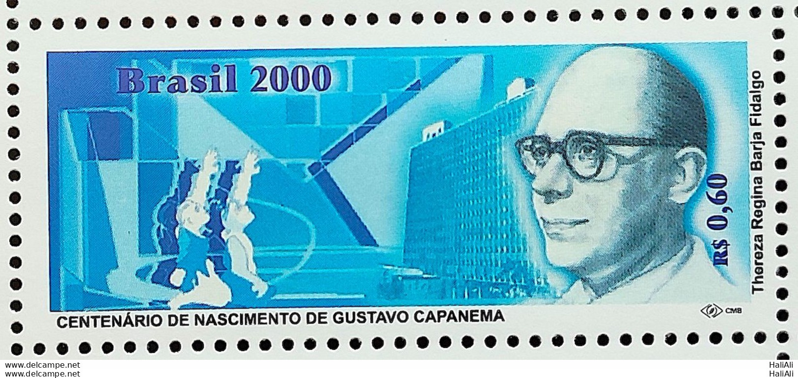 C 2297 Brazil Stamp 100 Years Gustavo Capanema Education Politic 2000 - Unused Stamps