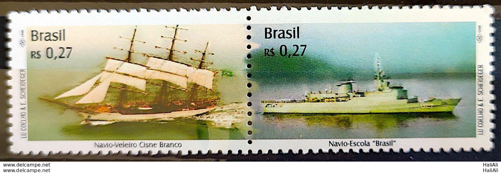 C 2289 Brazil Stamp Ship Brazil Stamp Sailboat School 2000 - Neufs