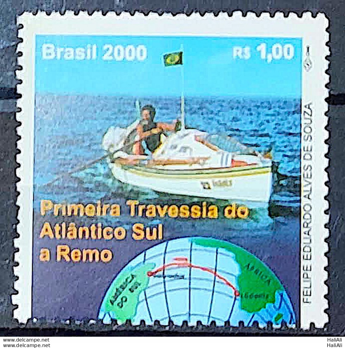 C 2282 Brazil Stamp Atlantic South Amyr Klink Flag Antartica 2000 - Unused Stamps