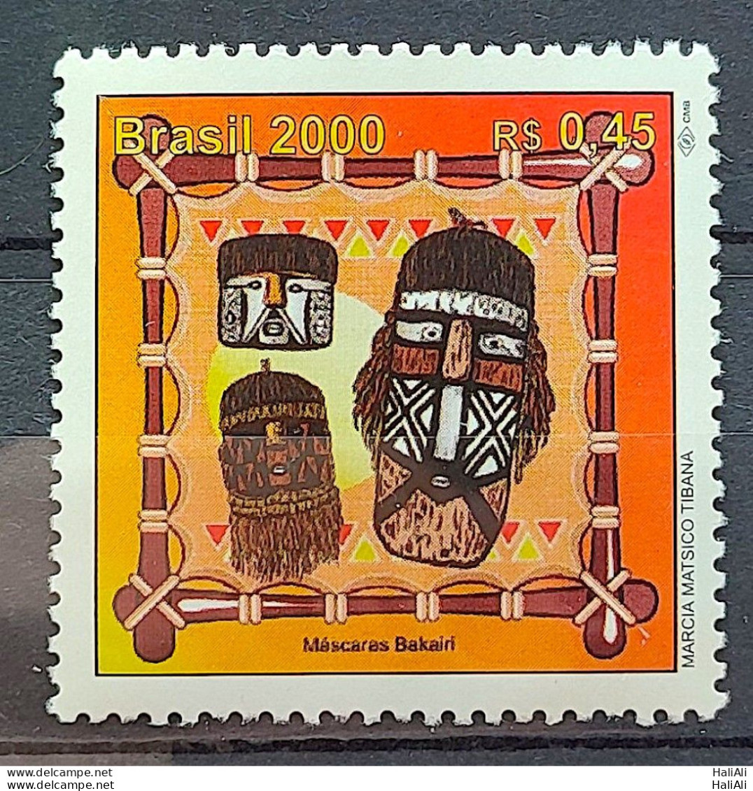 C 2273 Brazil Stamp 500 Years Discovery Of Brazil 2000 Mascara Indian Bakairi Clm - Ongebruikt
