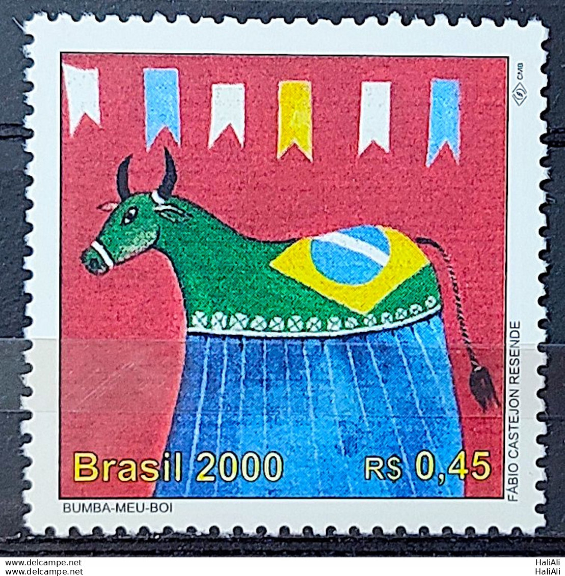 C 2271 Brazil Stamp 500 Years Discovery Of Brazil 2000 Bumba Meu Boi Flag - Ungebraucht