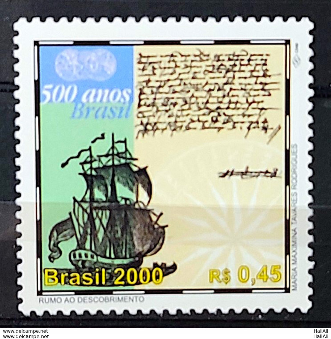 C 2268 Brazil Stamp 500 Years Discovery Of Brazil 2000 Ship Portugal - Unused Stamps