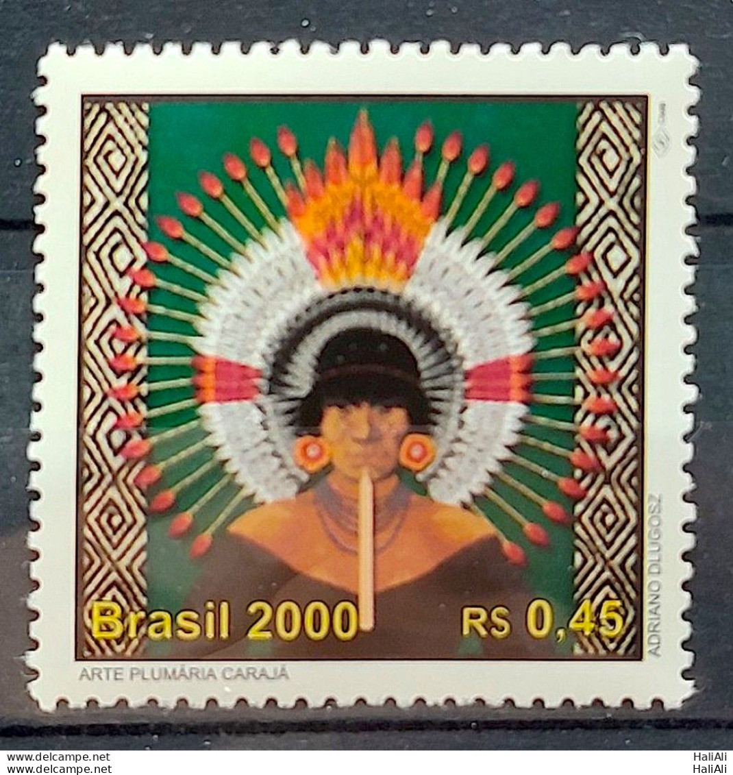 C 2265 Brazil Stamp 500 Years Discovery Of Brazil 2000 Indian Caraja CLM - Unused Stamps