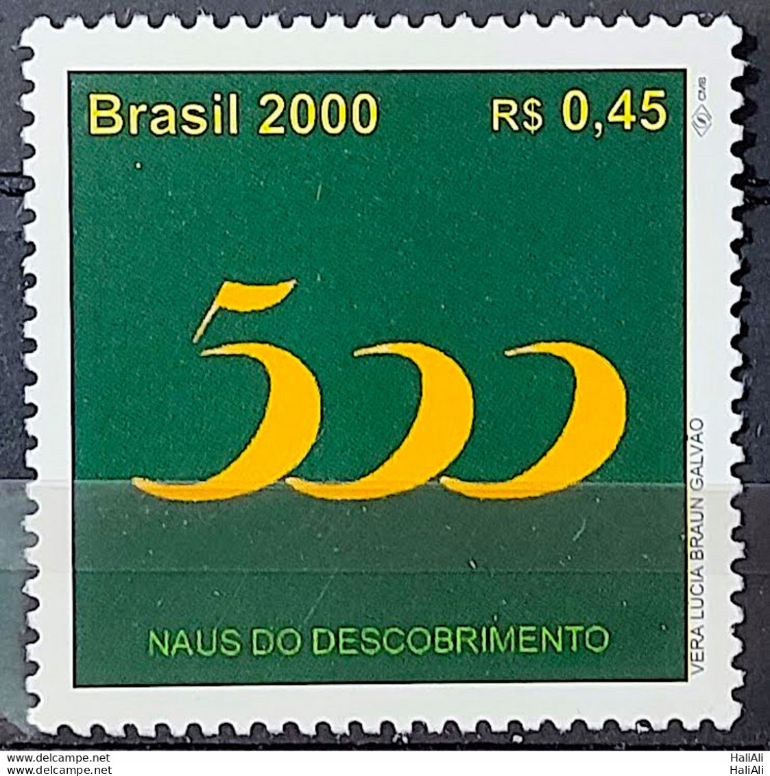 C 2264 Brazil Stamp 500 Years Discovery Of Brazil 2000 Ship - Ungebraucht