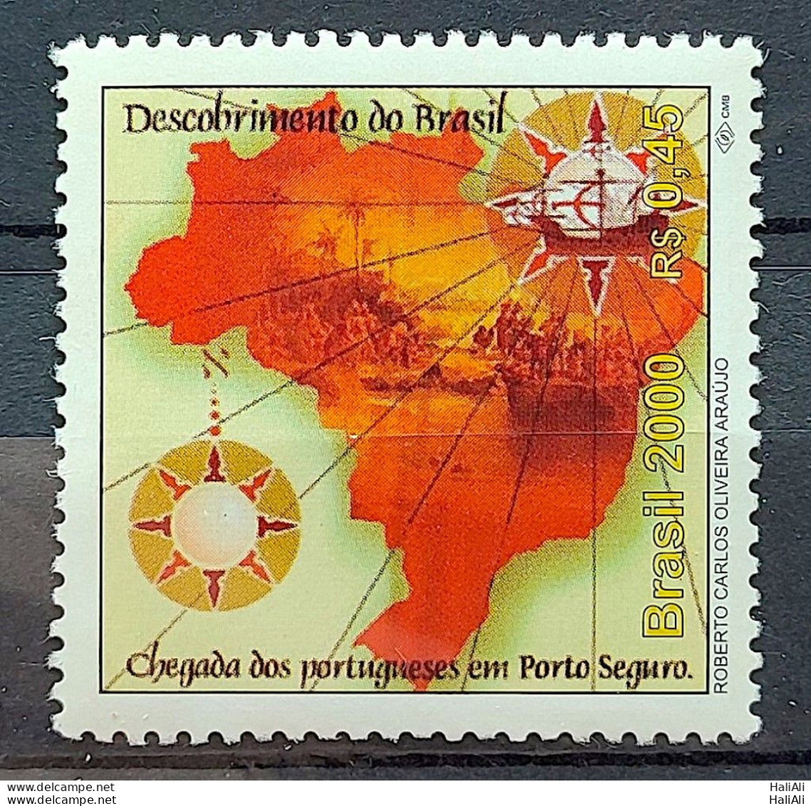 C 2261 Brazil Stamp 500 Years Discovery Of Brazil 2000 Porto Seguro Ship Map Portugal Clm - Ungebraucht