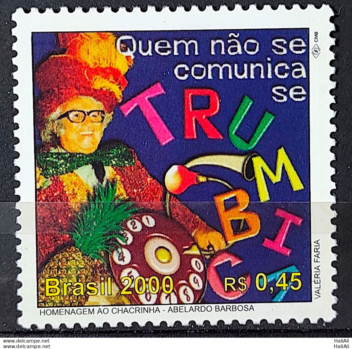 C 2256 Brazil Stamp 500 Years Discovery Of Brazil 2000 Chacrinha Music Glasses - Unused Stamps