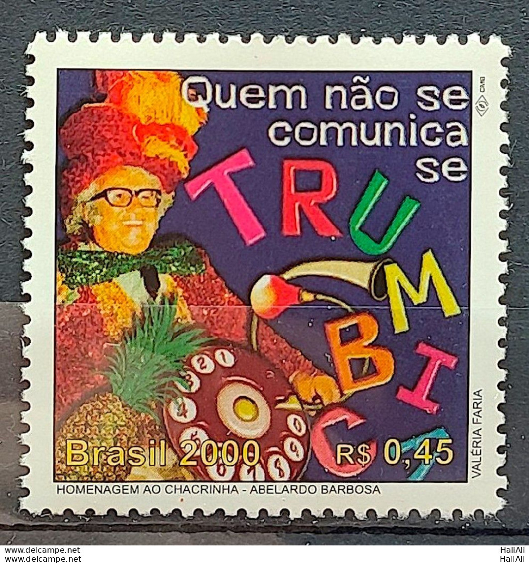 C 2256 Brazil Stamp 500 Years Discovery Of Brazil 2000 Chacrinha Music Glasses Clm - Nuovi