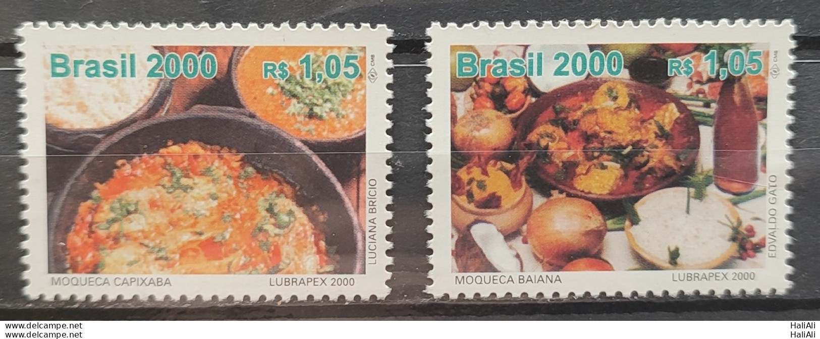C 2246 Brazil Stamp Typical Dishes Moqueca Gastronomy 2000 Complete Series Separate - Ungebraucht