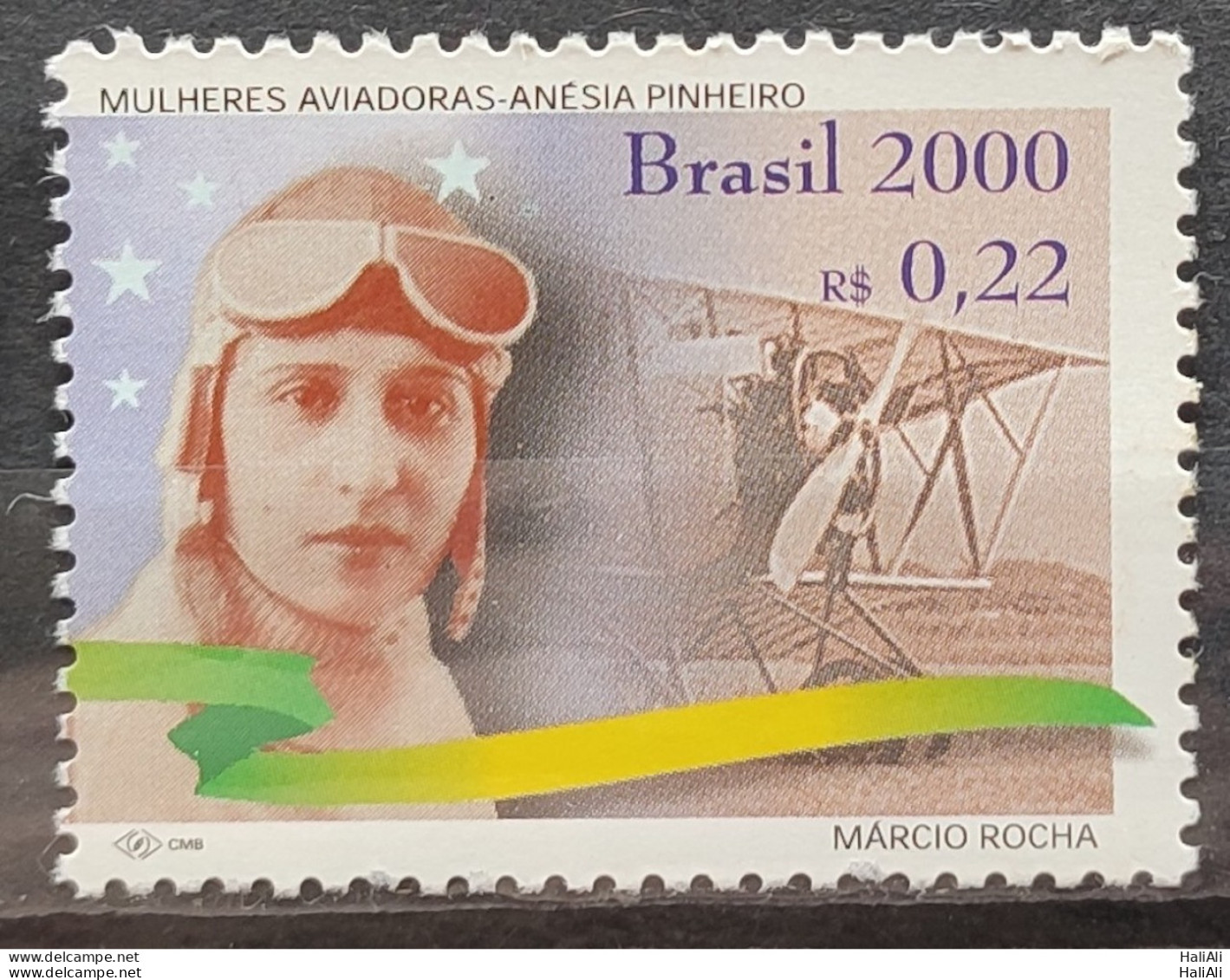 C 2245 Brazil Stamp Airplane Women 2000 Anesia Machado - Ungebraucht
