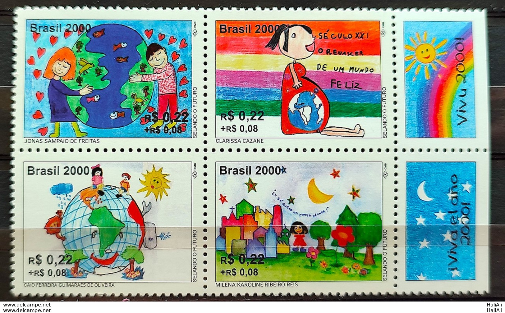 C 2241 Brazil Stamp Sealing The Future Map Star Sun Sol 2000 - Unused Stamps