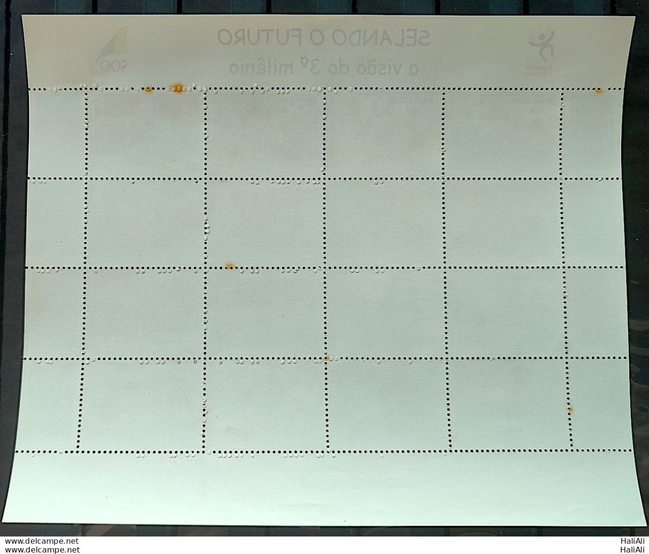 C 2238 Brazil Stamp Sealing The Future Map Star Sun Sol 2000 Sheet With Slight Brand On The Back - Neufs