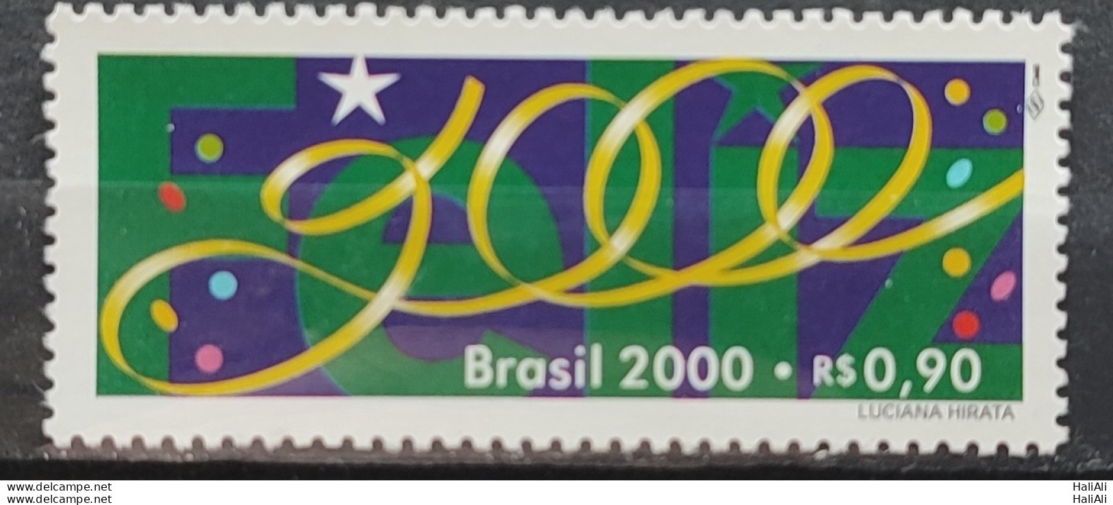 C 2237 Brazil Stamp HAPPY NEW YEAR 2000 - Unused Stamps