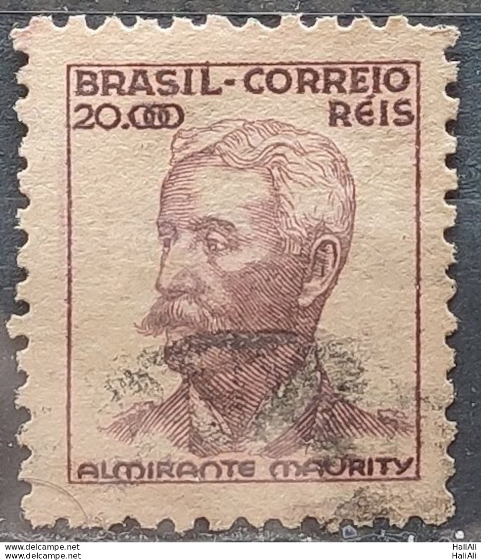 Brazil Regular Stamp Cod RHM 397 Maurity Militar 20000 Reis Filigree O 1942 Circulated 6 - Gebraucht